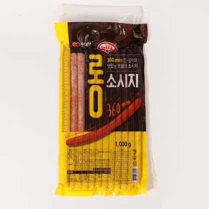 롯데 델가 베비롱 소시지 1kg 냉동 롱소시지
