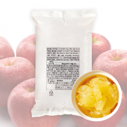 대두식품 필링용 사과조림 45 12.8mm 잼 퓨레 1kg 냉장