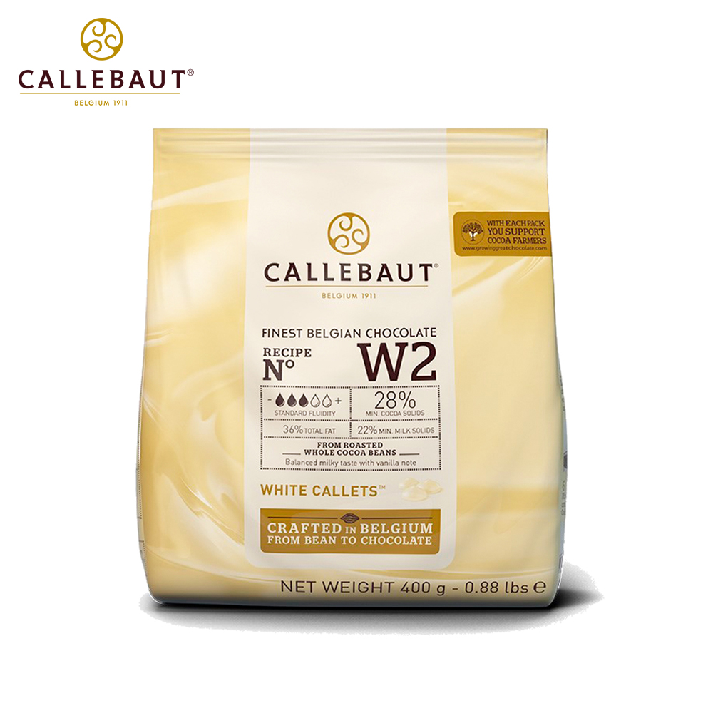 칼리바우트 화이트 커버춰 초콜릿 W2 28% 400g 칼레