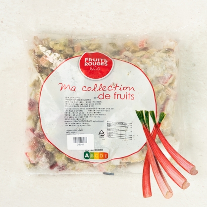 냉동 레드 루바브 1kg 다이스 IQF 이케이