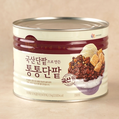 복음자리 통통단팥 2kg 국산 빙수팥 팥빙수 재료