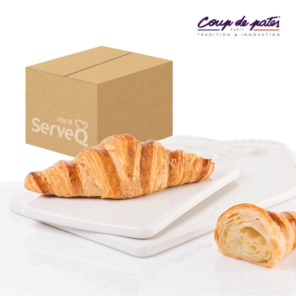 (택배불가) 서브큐 AOP 이즈니버터 크로와상 냉동생지 75g 60개입 1박스