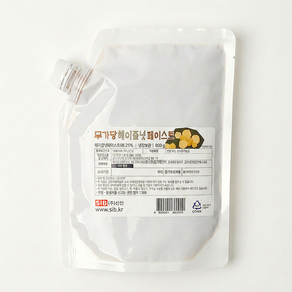 선인 무가당 헤이즐넛 페이스트 800g