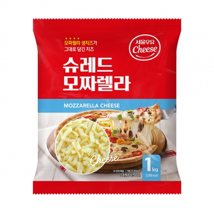 서울우유 슈레드 모짜렐라 피자치즈 1kg 냉장 (임박26년10월19일)