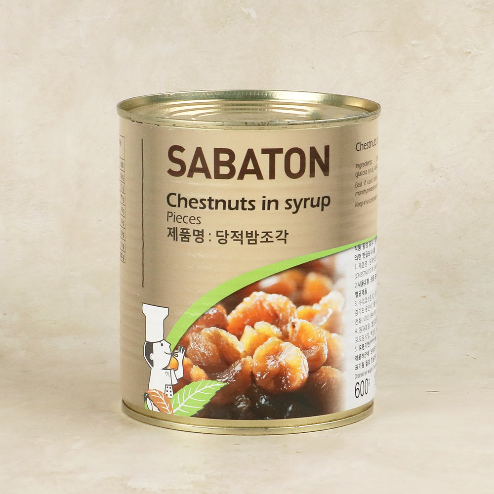 (발송지연) 사바톤 당적 밤 조각 통조림 1050g 밤 63.5%  프랑스산