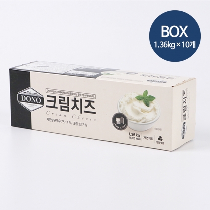 (1박스) 도노크림치즈 1.36kg×10개