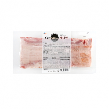 크레잇 베이컨 1kg 냉동 베이컨