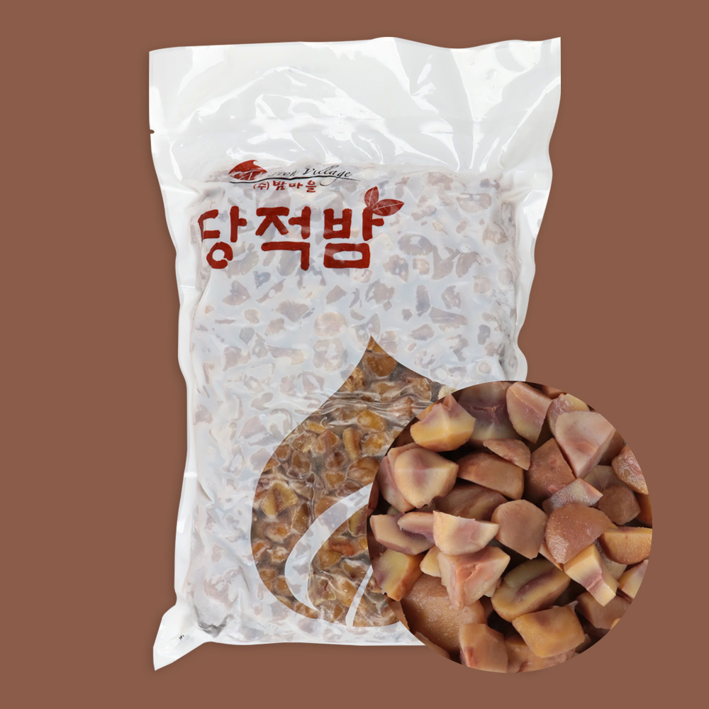 밤마을 국산 당적밤 다이스 1.8kg 냉동 공주 밤 86.8%