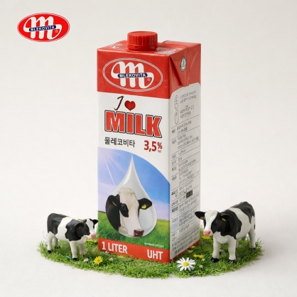 아이러브밀크 멸균우유 1L 믈레코비타 3.5% 폴란드
