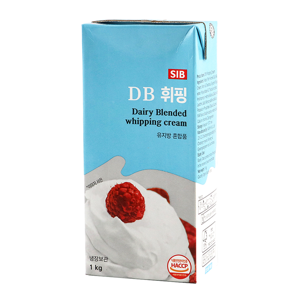 DB휘핑크림 1L 무가당 컴파운드 동물성 식물성 생크림
