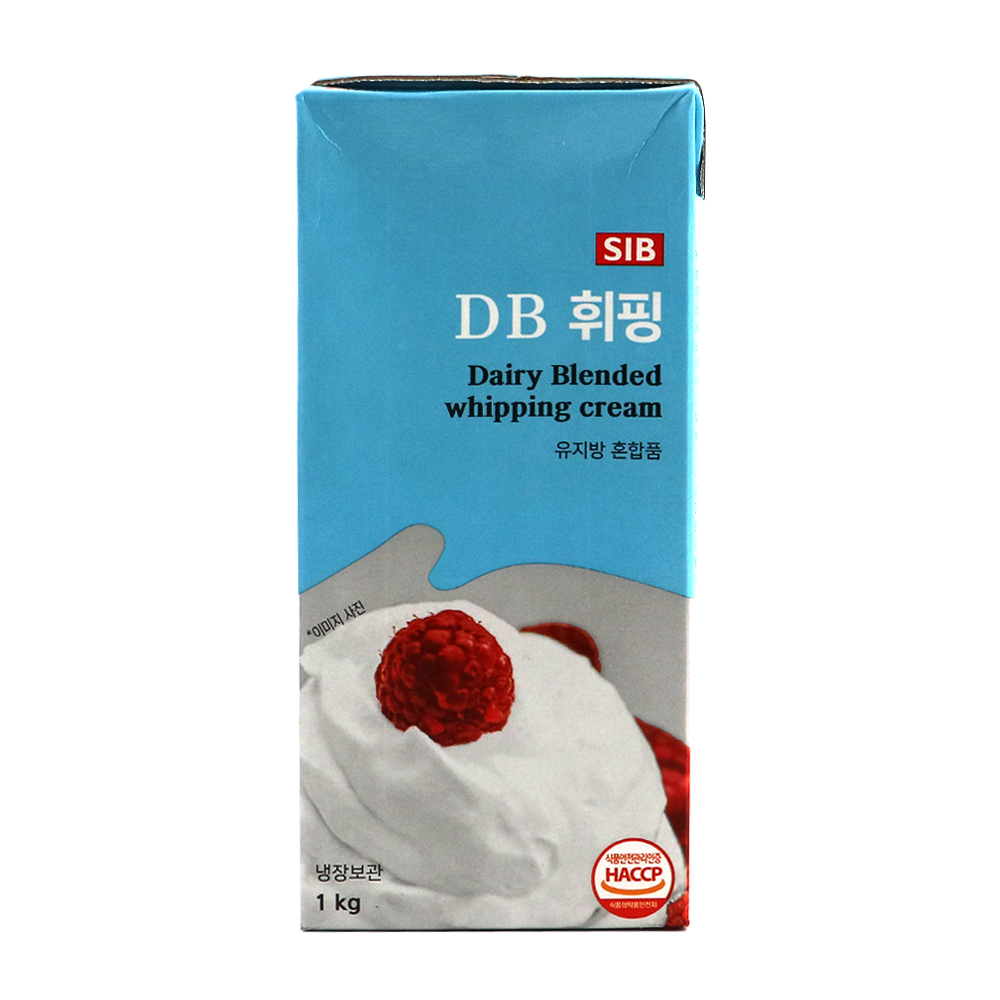 DB휘핑크림 1L 무가당 컴파운드 동물성 식물성 생크림