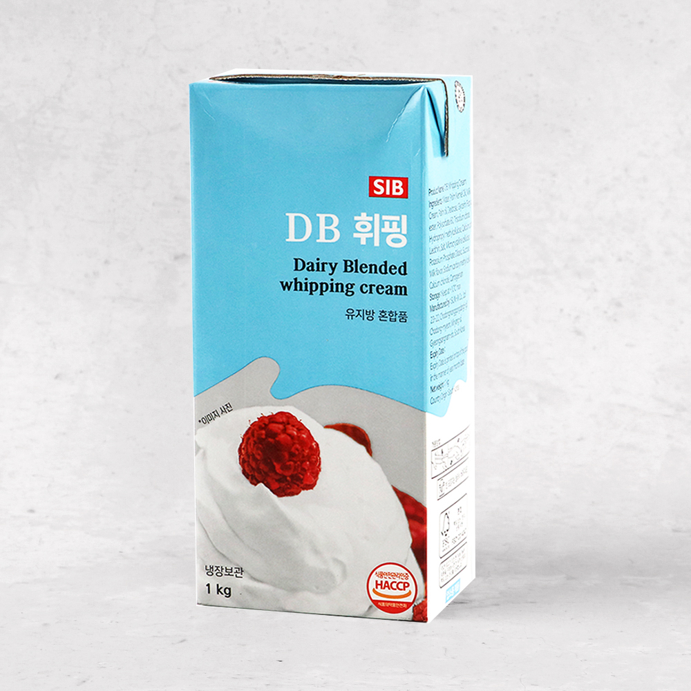 DB휘핑크림 1L 무가당 컴파운드 동물성 식물성 생크림