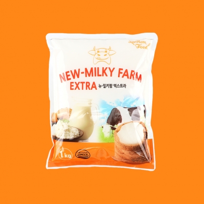 새롬 뉴밀키팜 엑스트라 1kg 탈지분유 대체 우유맛 분말