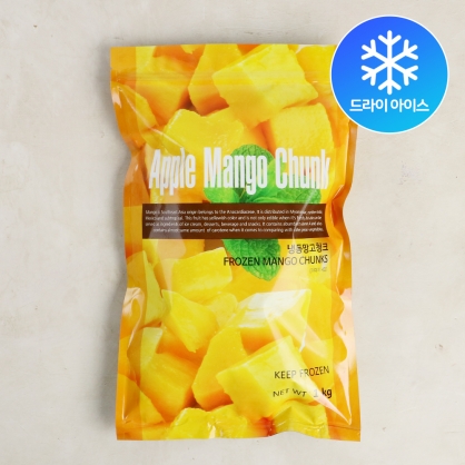 선인 냉동 애플망고 청크 1kg 페루산 망고 다이스 (드라이아이스포장)