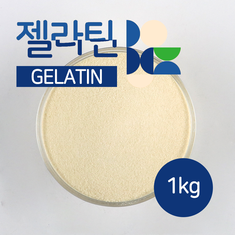 (소분) 젤텍 프리미엄 젤라틴 가루 1kg 안심 탄성 젤리 분말 균일품질 국내제조