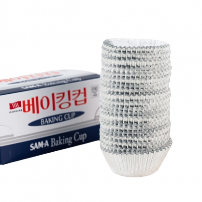 베이킹컵 45mm 200매 1통 은박 알루미늄 머핀컵