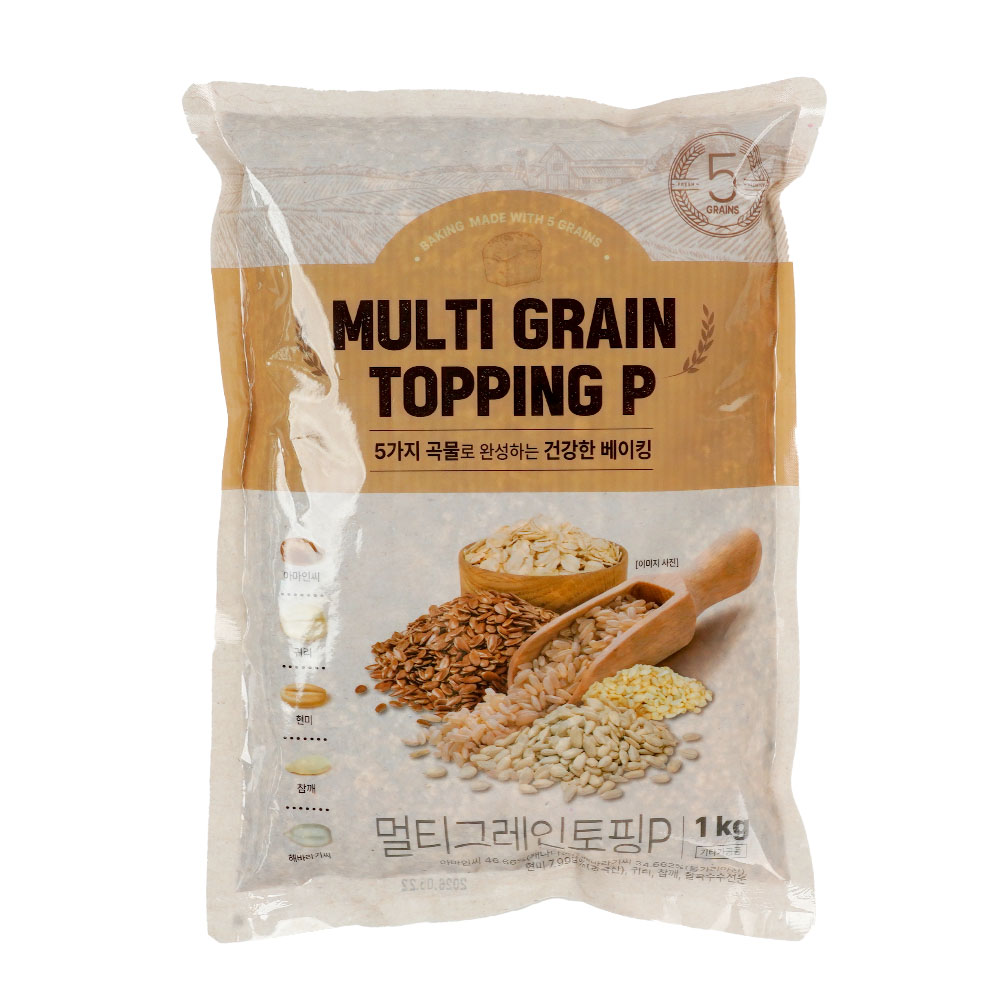 선인 멀티그레인 토핑P 1kg 칠곡 믹스 잡곡빵