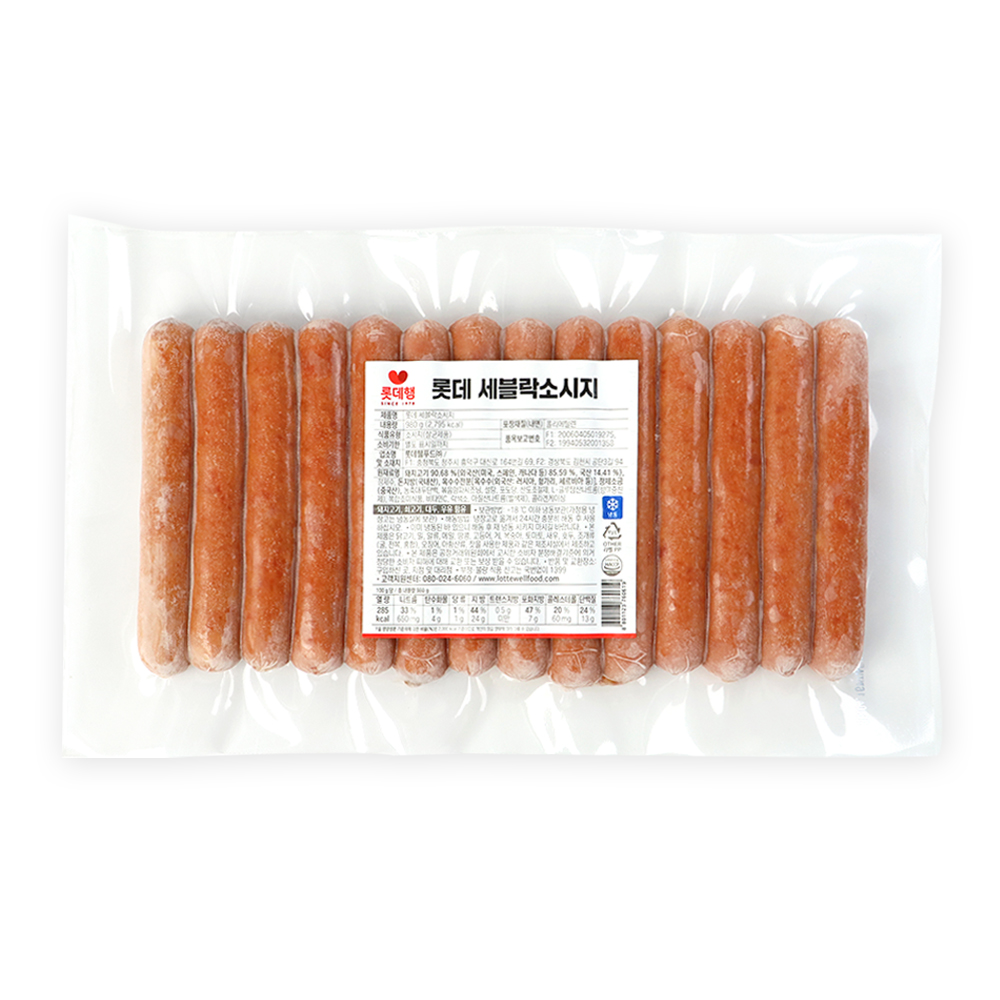 롯데 세블락 소시지 980g 냉동 프리미엄 캠핑