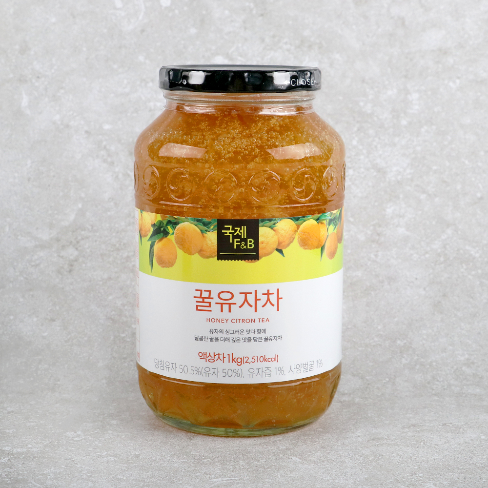 국제에프앤비 꿀 유자차 1kg 유자청 과일차