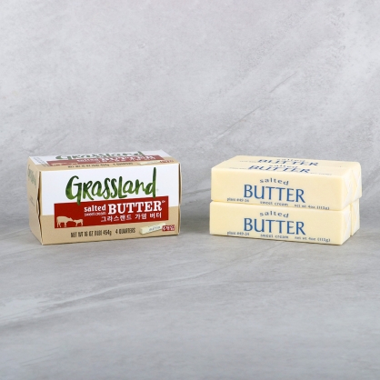 그라스랜드 가염 버터 454g 냉동 약 113g 4개입 글라스랜드