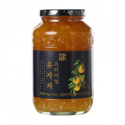 초록원 프리미엄 무농약 유자차 1kg 유자청 과일