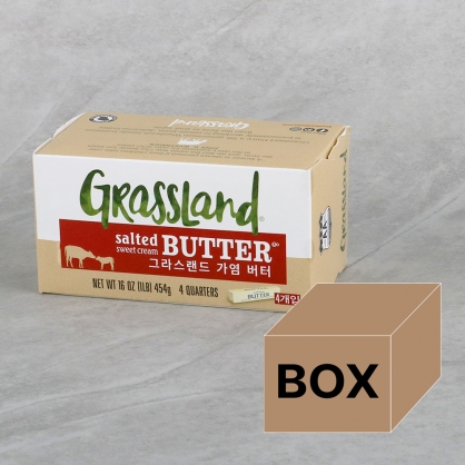 그라스랜드 가염 버터 454g 36개 1박스 냉동 글라스랜드