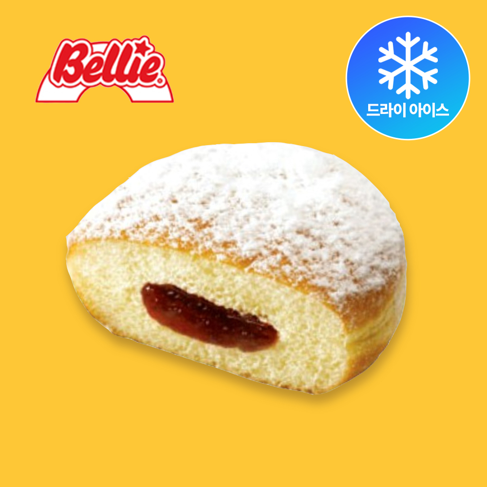 벨리 슈가 딸기 도넛 60g 10개 냉동 도너츠 (드라이아이스포장)