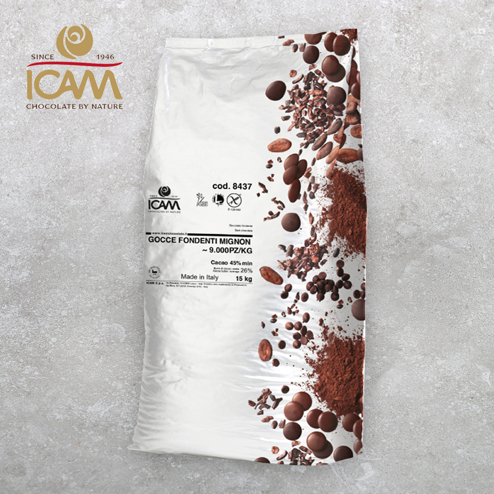 (발송지연) 이캄 다크 초콜릿 커버춰 72% 15kg 이탈리아 프리미엄