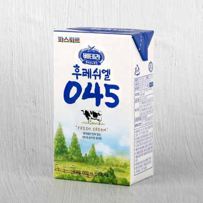 파스퇴르 후레쉬엘045 생크림 1L 동물성 휘핑크림