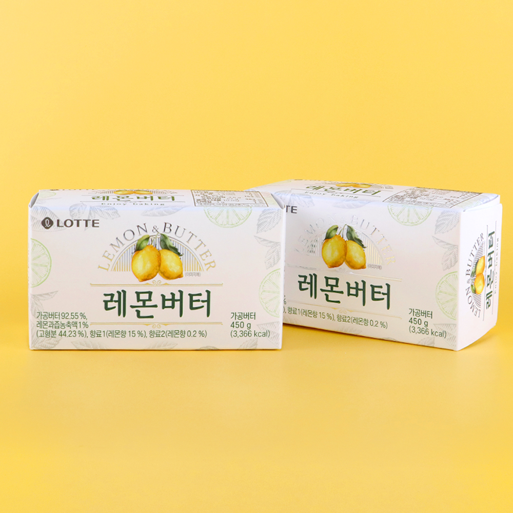 롯데 레몬 버터 450g (임박상품 소비기한24.5.27)