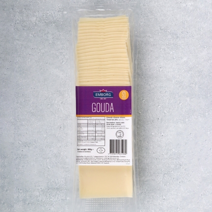 엠보그 고다 슬라이스 치즈 800g (16g 50장) (임박상품 소비기한 24.6.29)