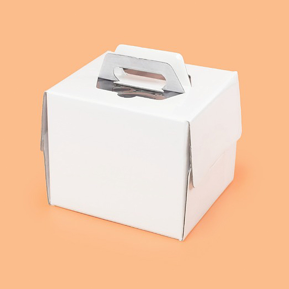케이크 박스 쉬폰 스노우 화이트 미니 2매 케익상자