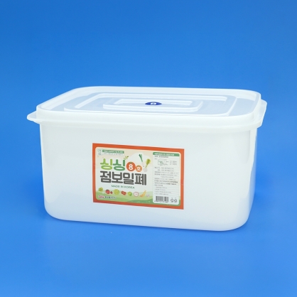 싱싱점보 밀폐 용기 8호 사각 밀가루보관 정리함 플라스틱