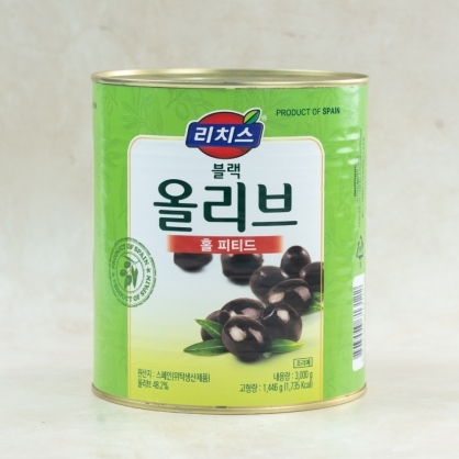 리치스 블랙올리브 홀 피티드 3kg