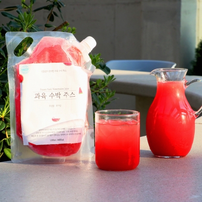 느루 과육 수박주스 1kg 냉동 100% 착즙