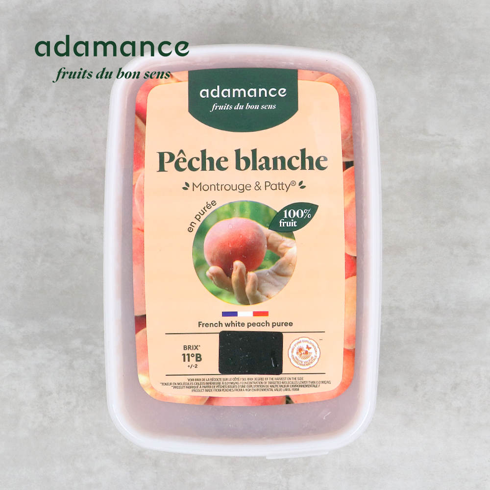 (발송지연) 발로나 아다망스 냉동 백도 복숭아 퓨레 1kg
