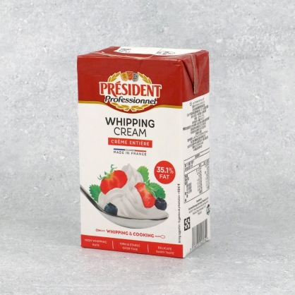 프레지덩 휘핑크림 35% 1L 프랑스 동물성 생크림 (임박26년6월20일)