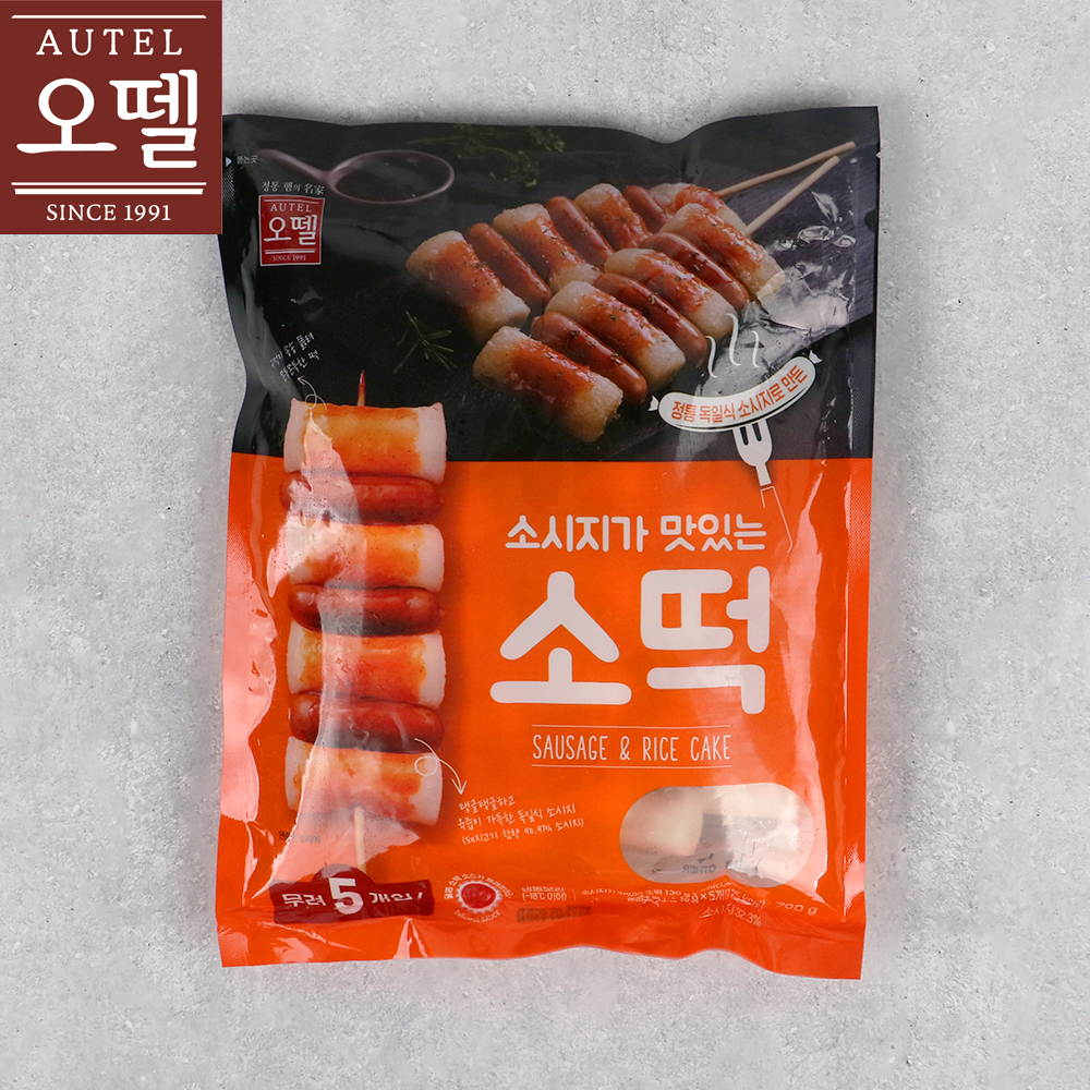 오뗄 소시지가 맛있는 소떡소떡 700g 냉동 달콤소스 포함 캠핑 간식
