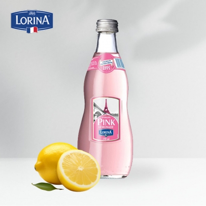 로리나 핑크 레몬에이드 330ml 레모네이드 탄산음료 스파클링 프랑스산