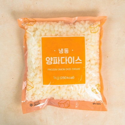 냉동 양파 다이스 1kg  IQF 급속냉동 다진 양파