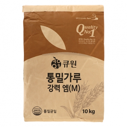 큐원 통밀가루 강력 엠(M) 10kg 통밀