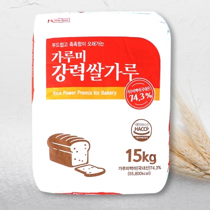 새롬 가루미 강력쌀가루 15kg 국산