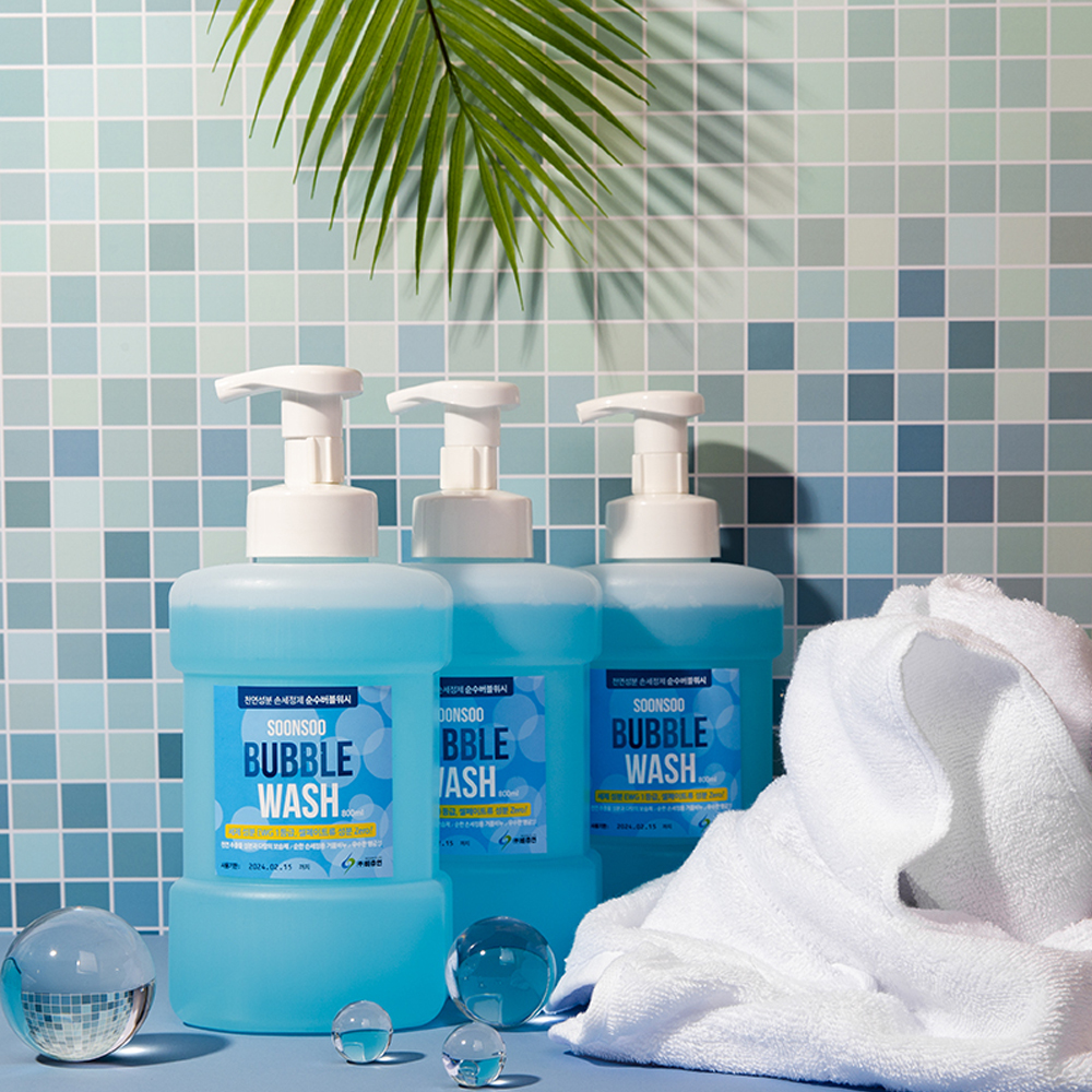 비츄인 순수 버블워시 손세정제 800ml EWG 1등급 안심성분 거품용기