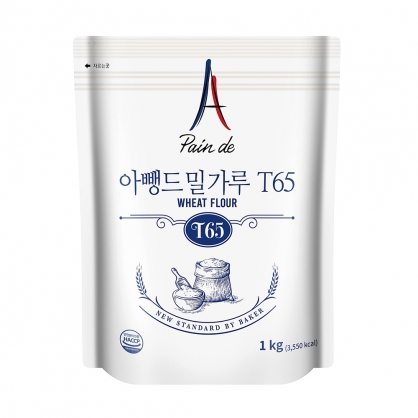 대한제분 아뺑드 밀가루 T65 1kg 영양강화 프랑스 밀가루 대체