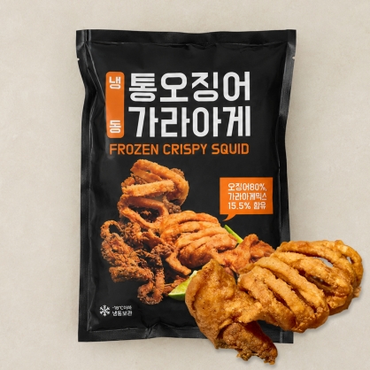 냉동 불꽃 통오징어 가라아게 250g 통살 오징어 분식