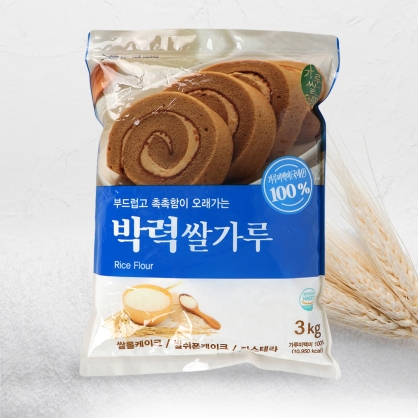 새롬 가루미 박력쌀가루 3kg 국산
