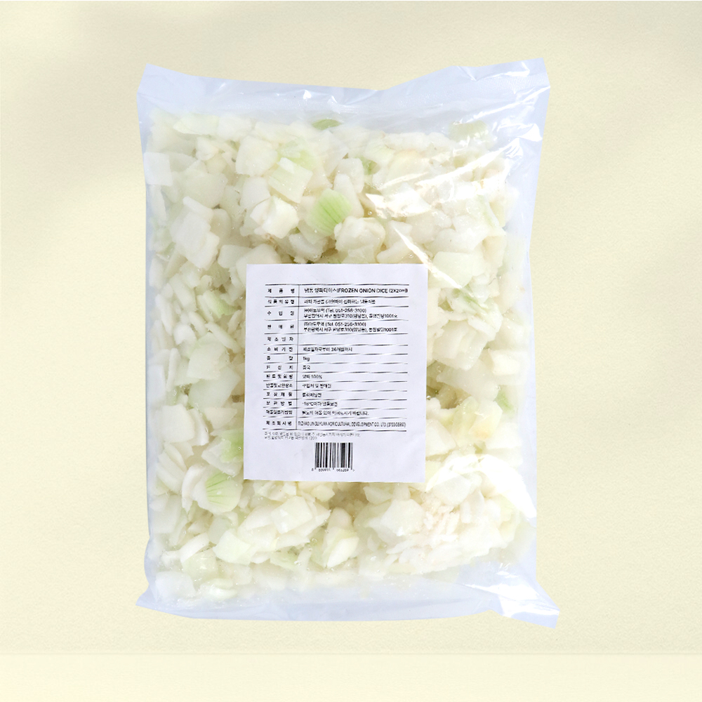 냉동 양파 다이스 큰사이즈 2cm 1kg