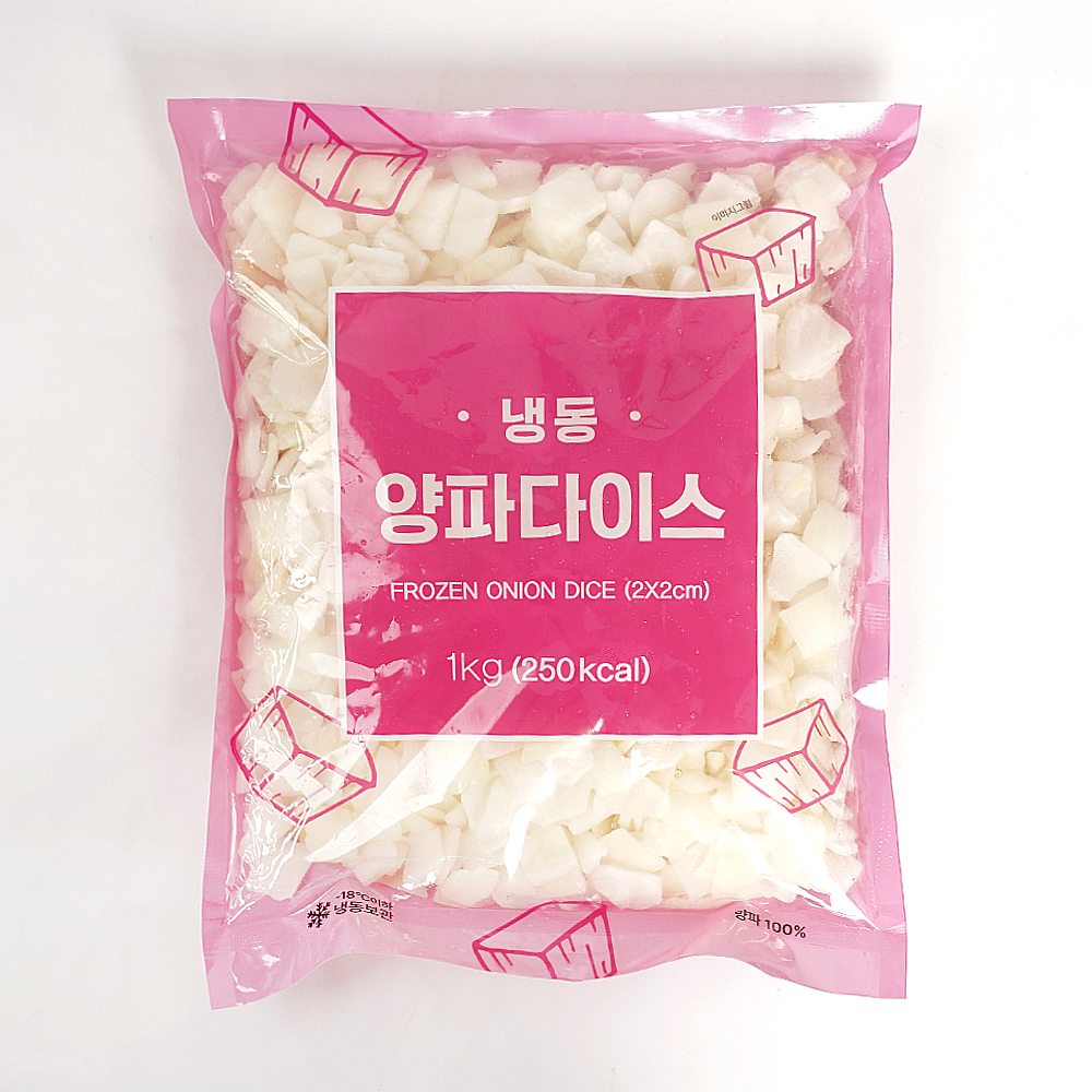 냉동 양파 다이스 큰사이즈 2cm 1kg
