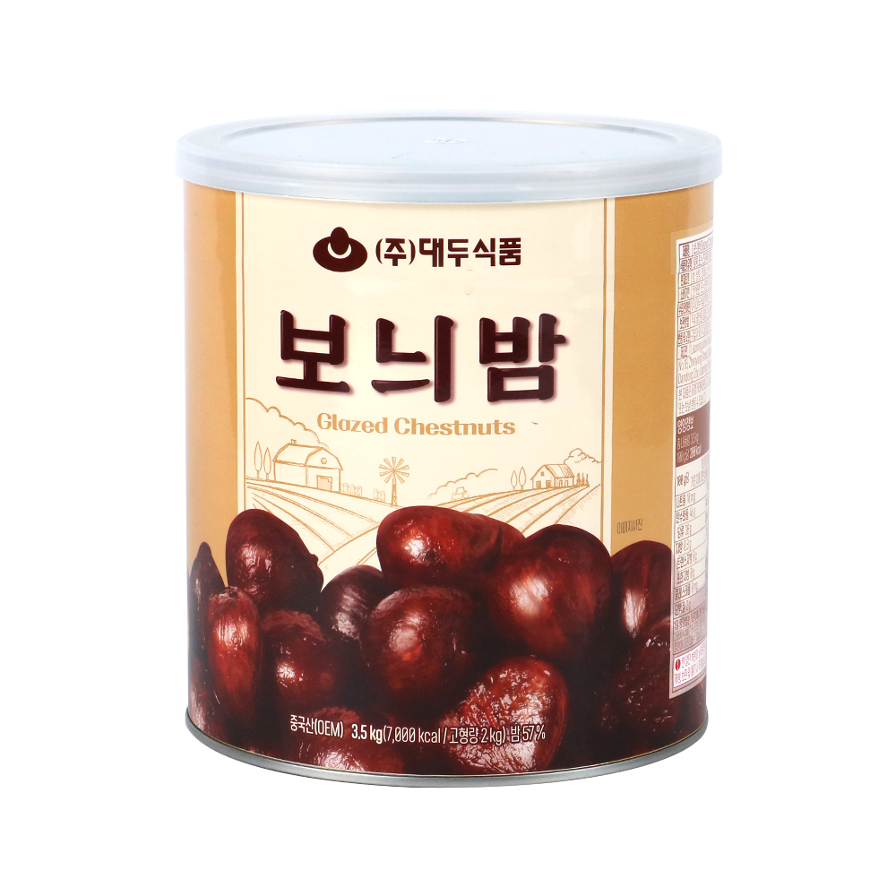 대두식품 보늬밤 3.5kg 중국산 밤통조림 (고형량 2kg)