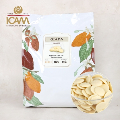 이캄 화이트 초콜릿 커버춰 32% 3kg 이탈리아 프리미엄